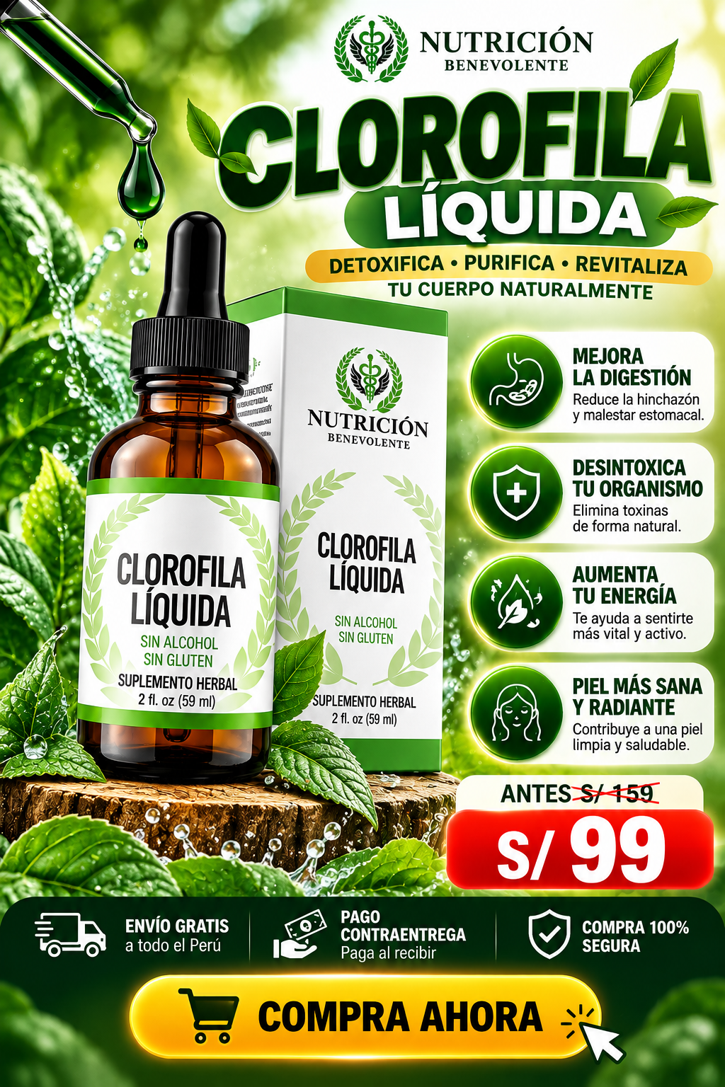 CLOROFILA LIQUIDA
